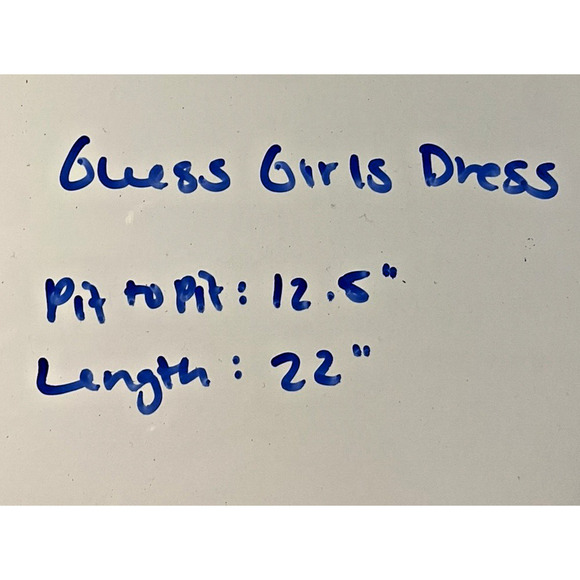 Guess Jeans Denim Dress Girls Size 5 Button Up Ruffle Hem Polka Dot Y2K Retro - Picture 10 of 11